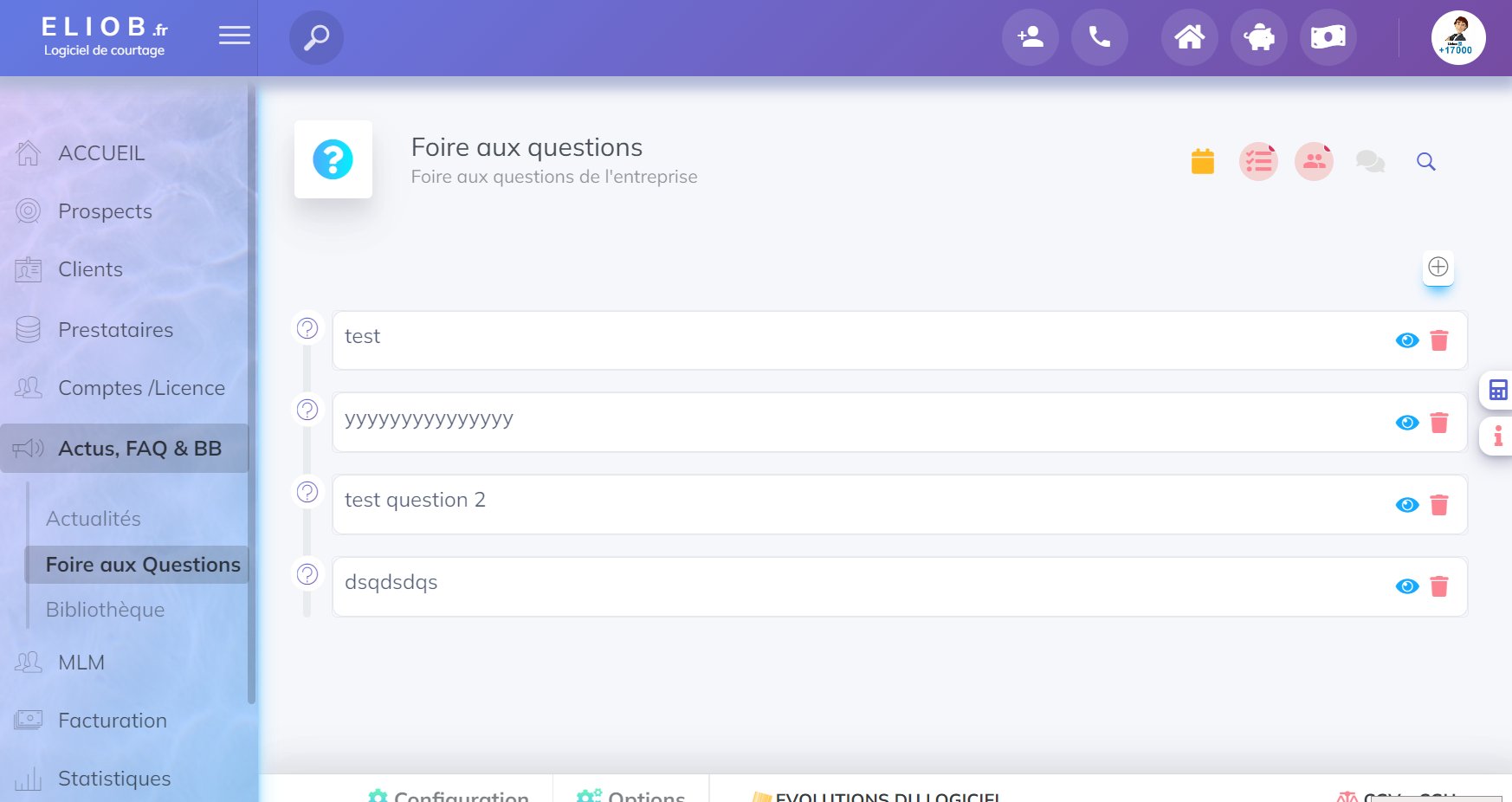 FAQ : Foire aux Questions  